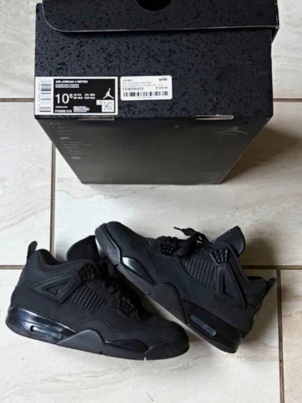 Jordan Air Jordan 4 Retro 2025 Black Cat Black